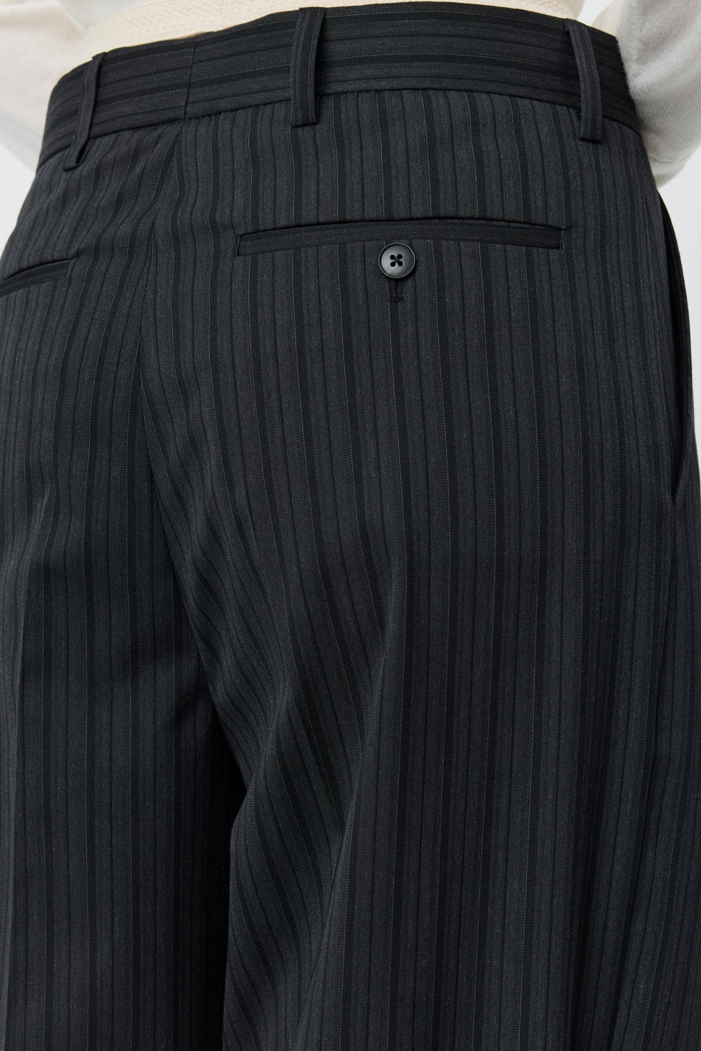 PRIMARY TROUSERS Wide Gray Double Stripe