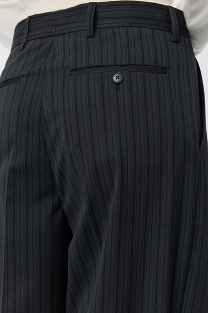 PRIMARY TROUSERS Wide Gray Double Stripe