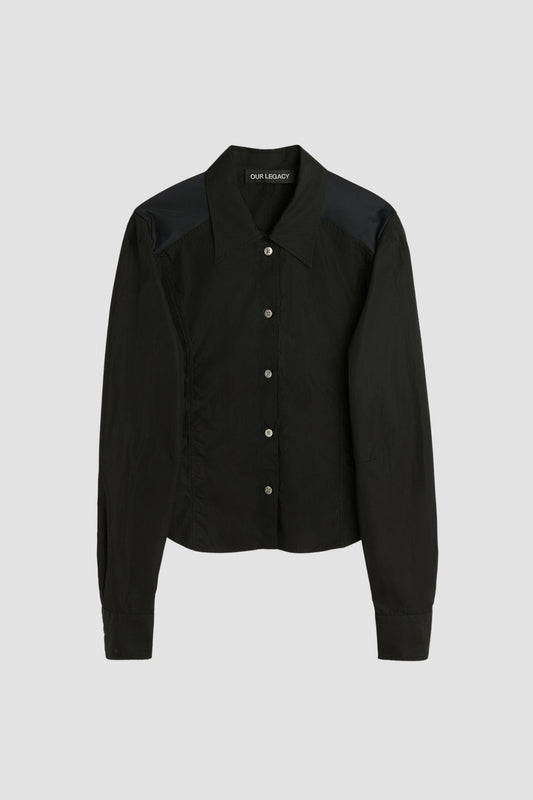 CINCHER SHIRT Black all day poplin