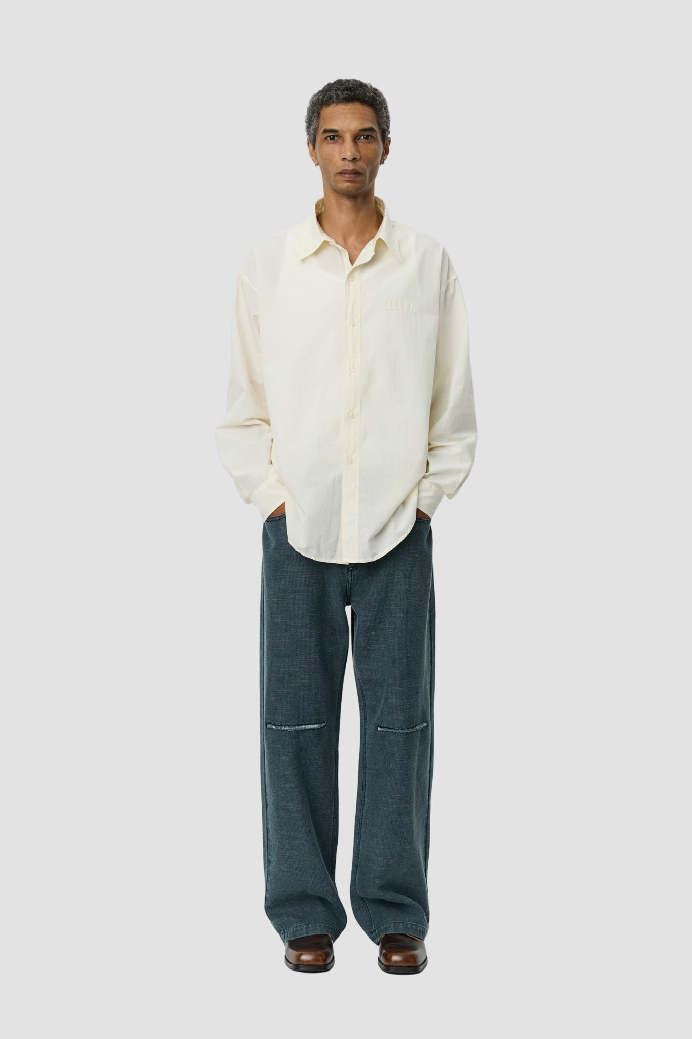 TEST SHIRT Off white Micro Check