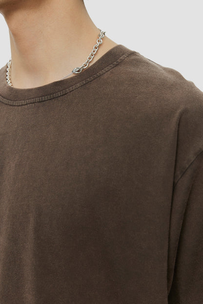 NEW TEE Washed Brown
