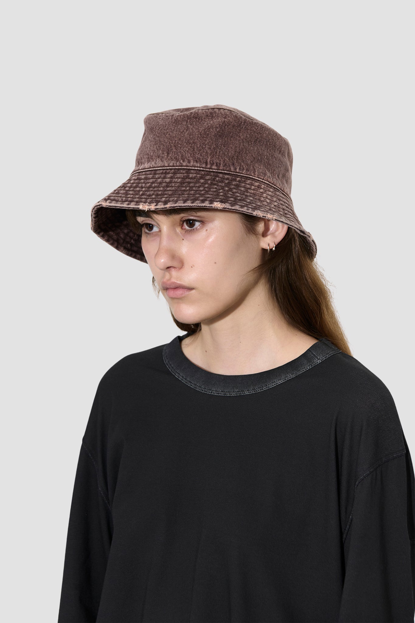 BUCKET HAT Overdyed Choco Melon