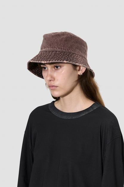 BUCKET HAT Overdyed Choco Melon