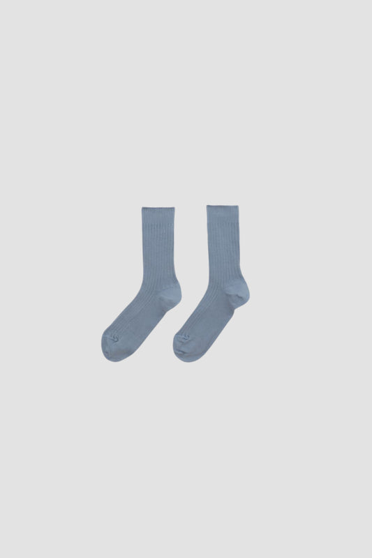 RIB OVERANKLE SOCKS Korai blue
