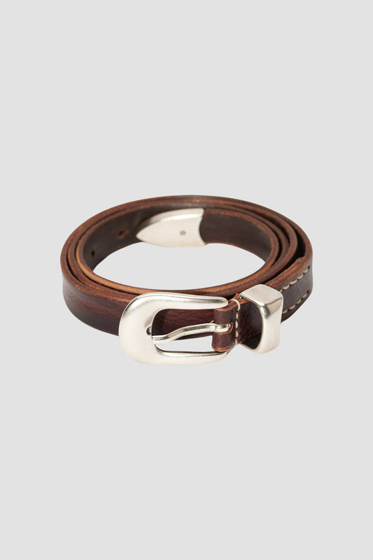 2 CM BELT Brown Leather