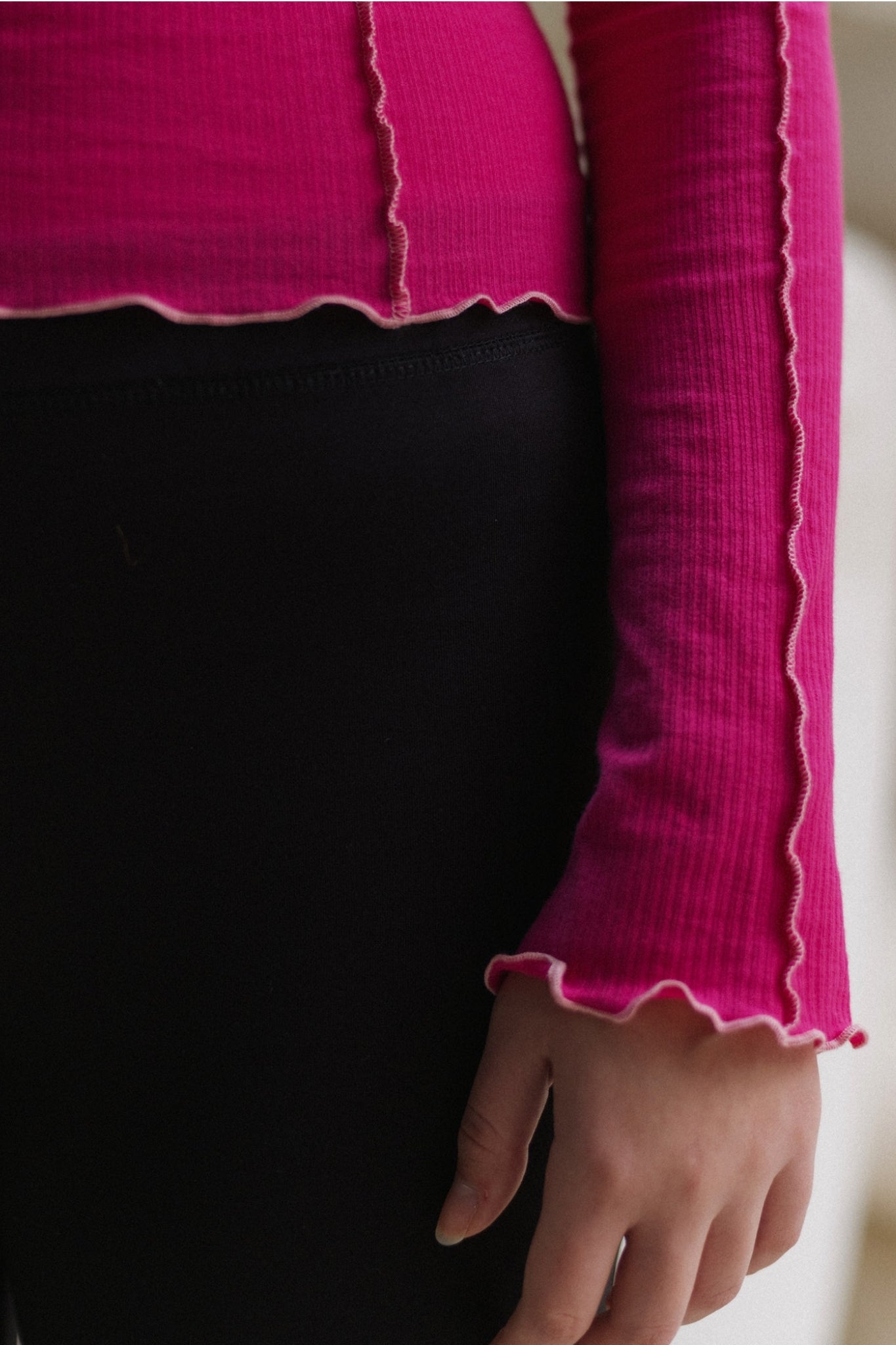 OMATO LONG SLEEVE TEE York Pink