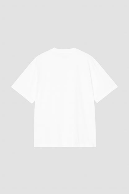 WS/S POCKET HEART T-SHIRT White/Red 
