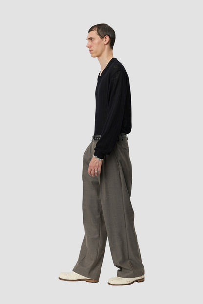 CLASSIC TROUSERS Light Taupe Wool