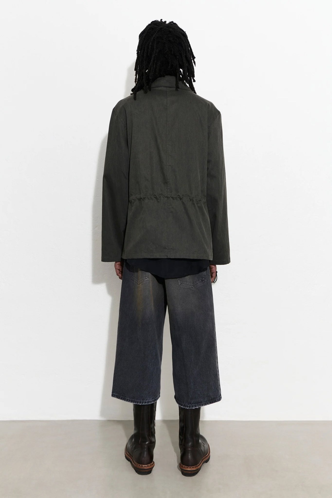 UNITY JACKET Antique Mudd Coated Sateen