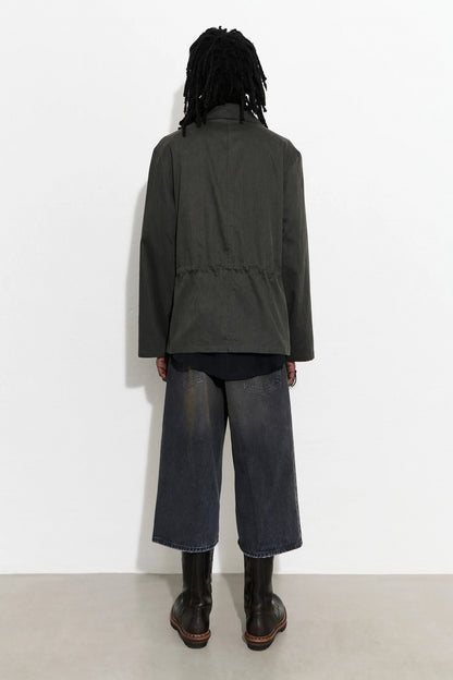 UNITY JACKET Antique Mudd Coated Sateen