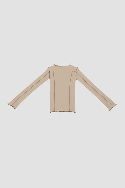 OMATO LONG SLEEVE TEE Tin Beige