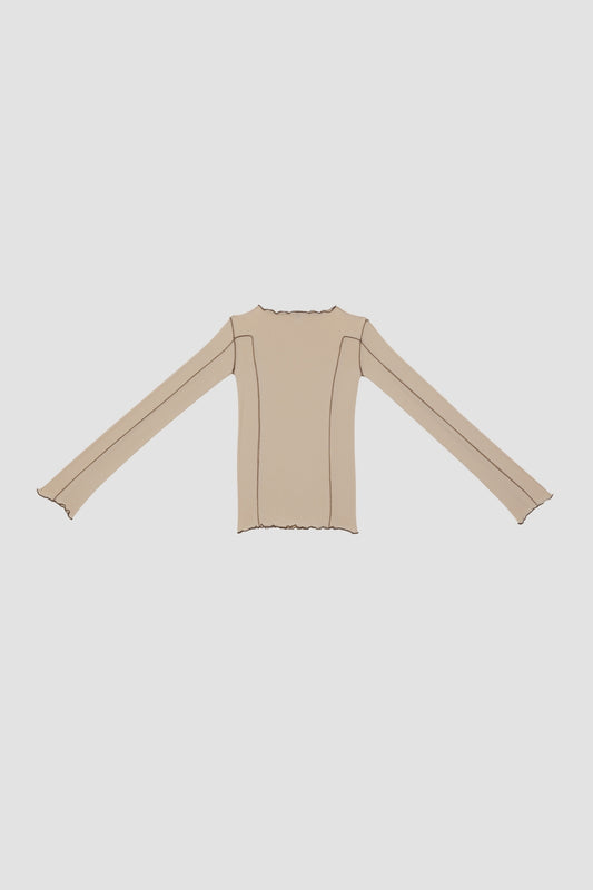 OMATO LONG SLEEVE TEE Tin Beige