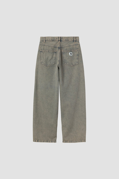 W BRANDON PANT Blue/ leather garment dye
