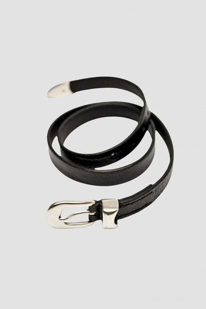 2 CM BELT Black Leather