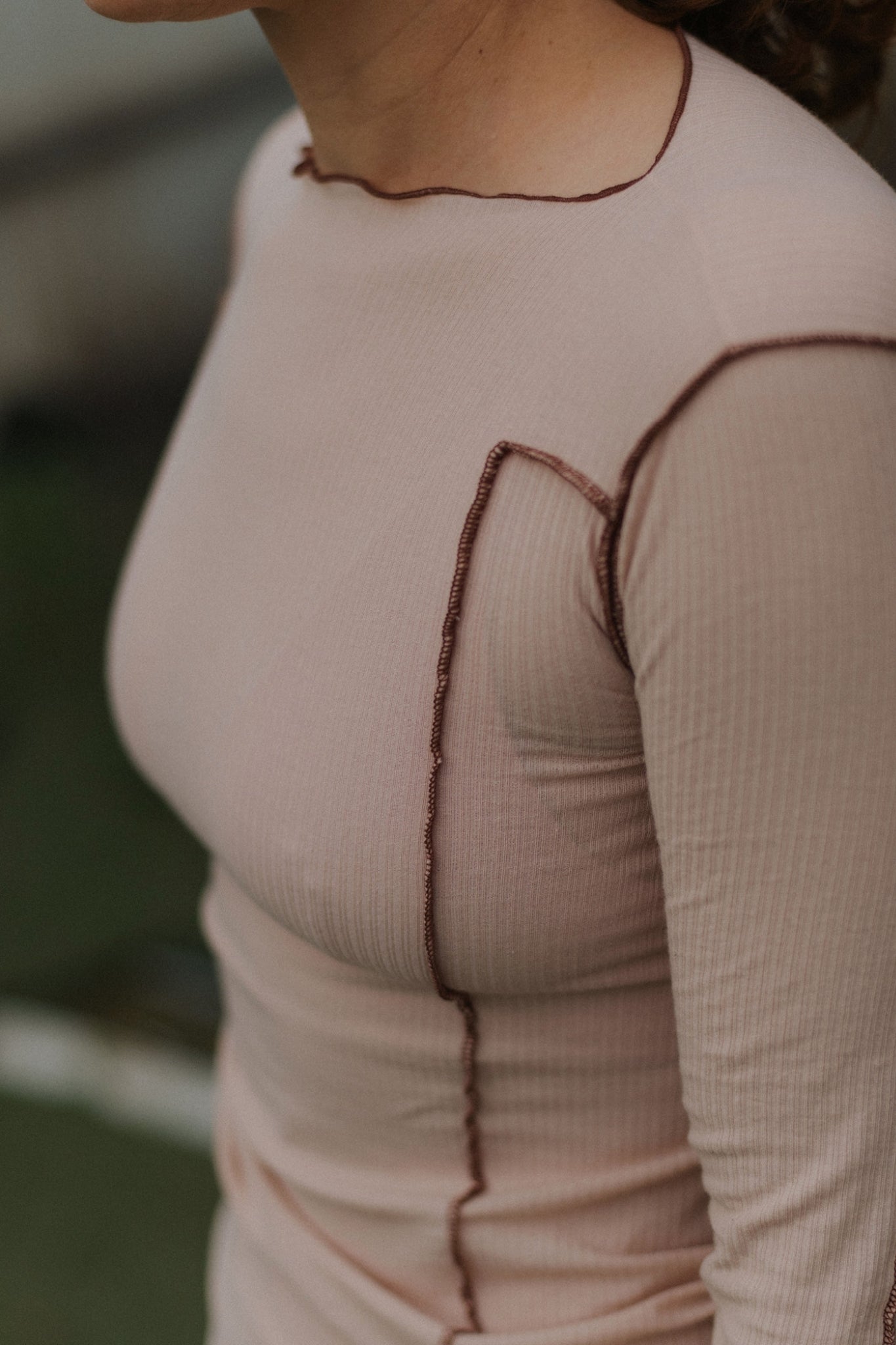 OMATO LONG SLEEVE TEE Tin Beige