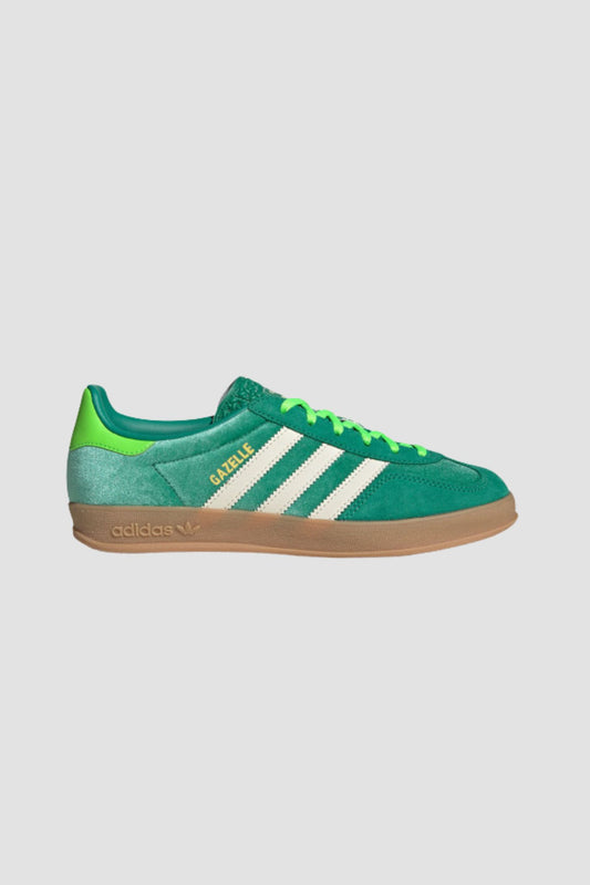 GAZELLE INDOOR semi court green/cream white/solar green.