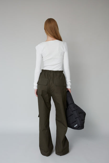 MAUD CARGO PANTS Dark Olive