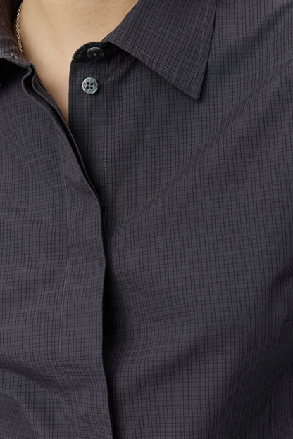SOFTWARE SHIRT Mushroom Micro CheckPoplin