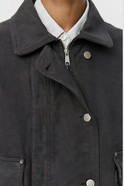 COURIER JACKET Washed Gray Canvas