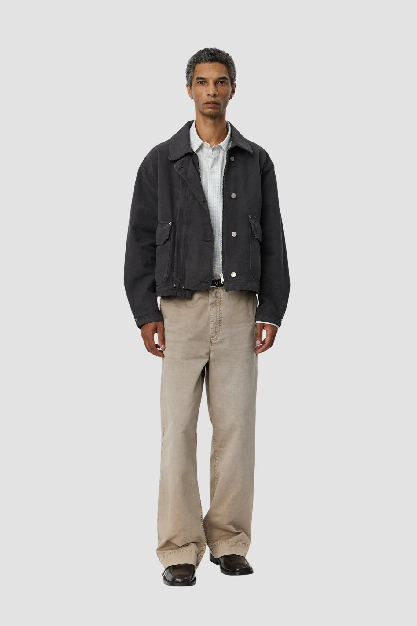 COURIER JACKET Washed Gray Canvas