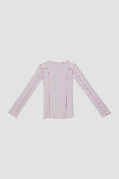 OMATO LONG SLEEVE TEE Verbe Purple/ Aural