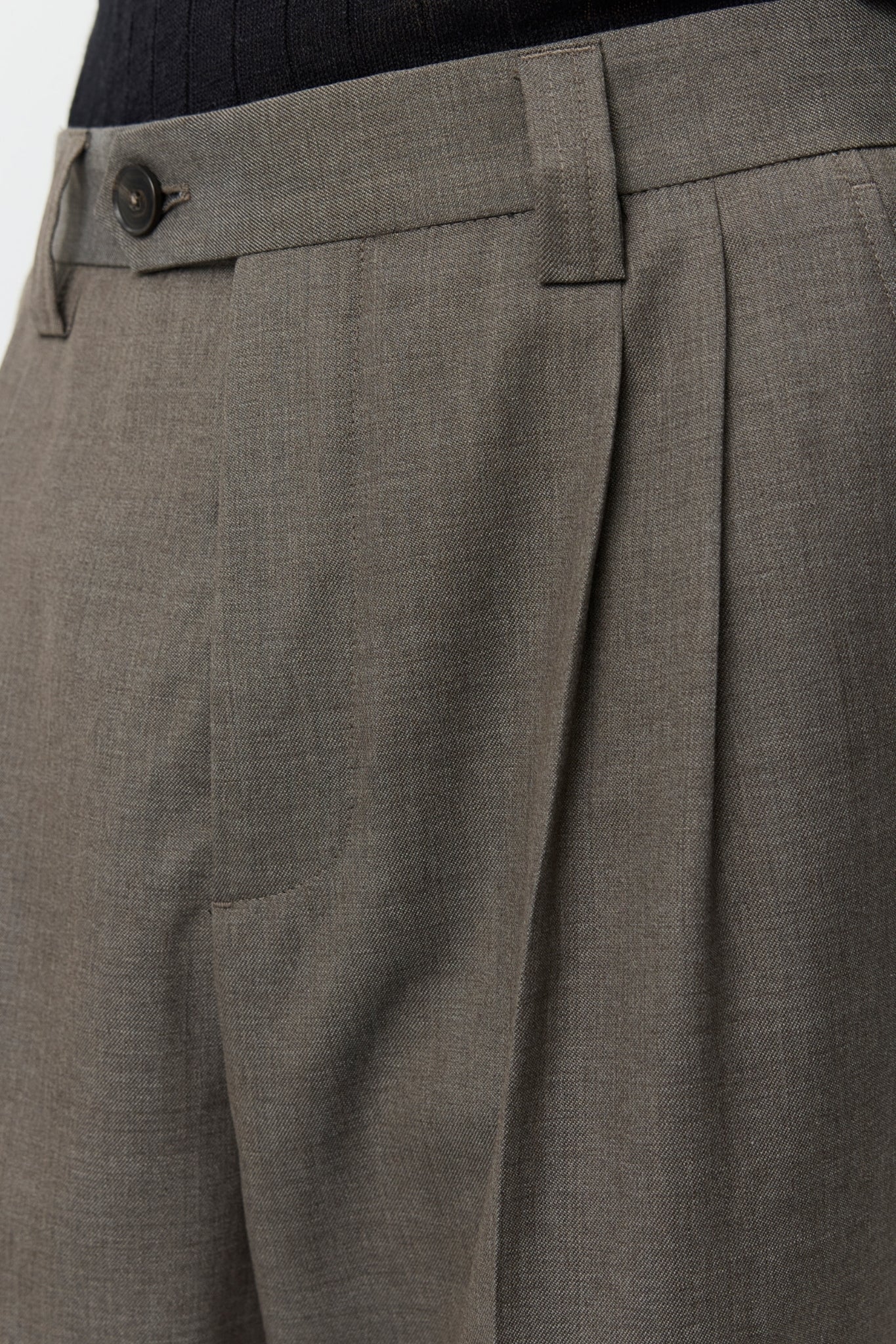 CLASSIC TROUSERS Light Taupe Wool