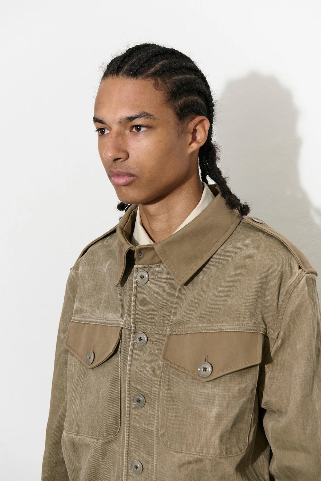 BATTLE JACKET Dusty Olive Pigment Twill
