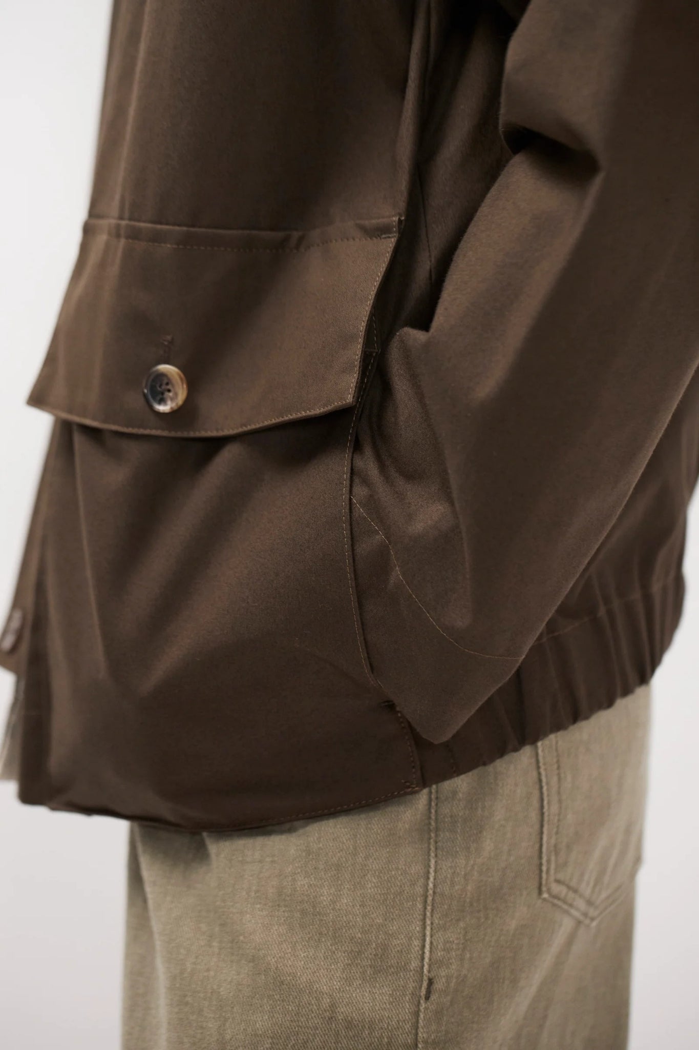 HOLMEN WAX RAGLAN LIGHT JACKET Delicioso Brown