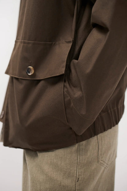 HOLMEN WAX RAGLAN LIGHT JACKET Delicioso Brown