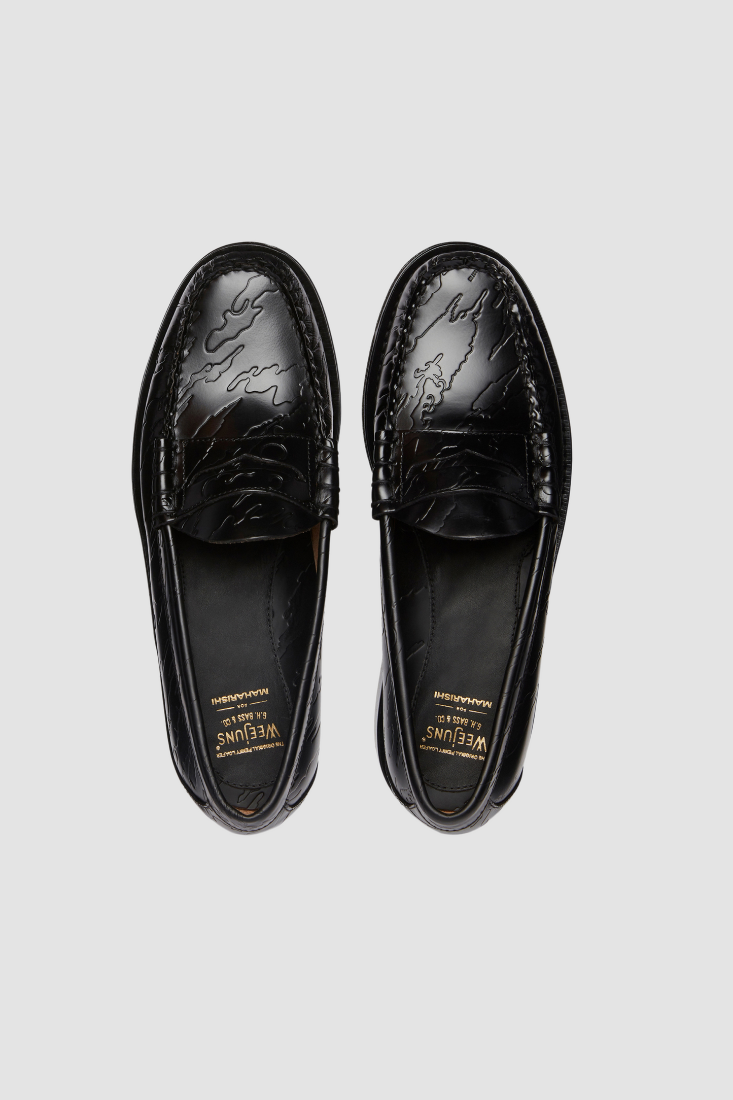 WEEJUNS HERITAGE LARSON MAHARISHI EMB BLACK