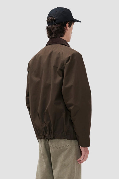 HOLMEN WAX RAGLAN LIGHT JACKET Delicioso Brown