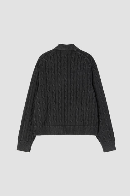 W' CARTER SWEATER JACKET Black