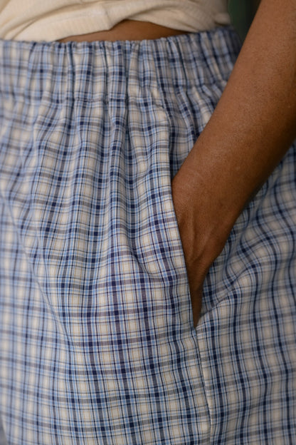 CLAUDE PANTS Blue Check