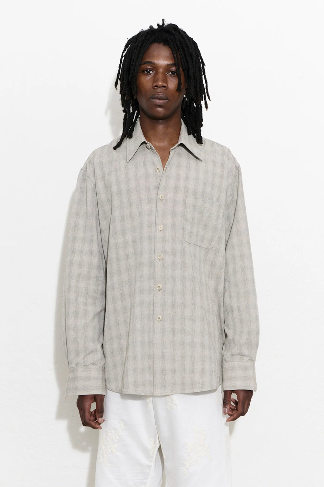 ABOVE SHIRT Sage Trail Check Dryline Weave