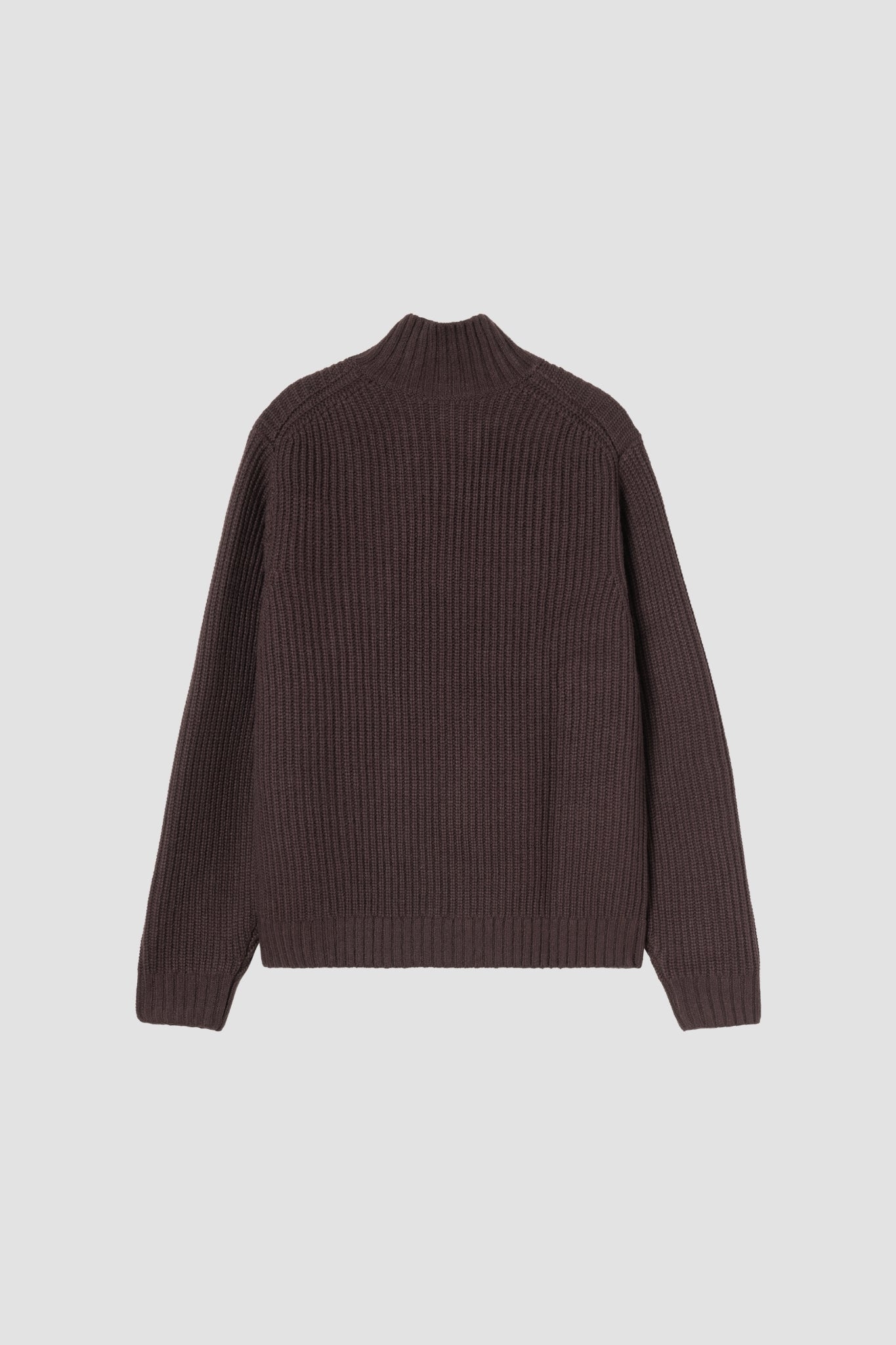 DETROIT HALF ZIP SWEATER Palisander