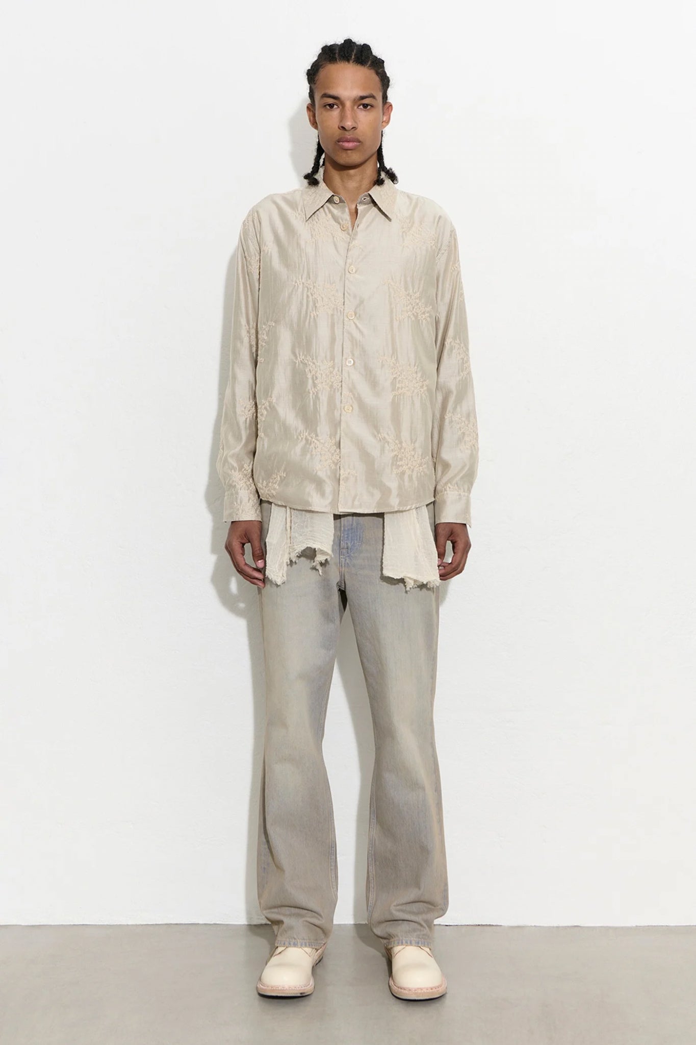 BEYOND SHIRT Champagne Bloom Ethereal Veil