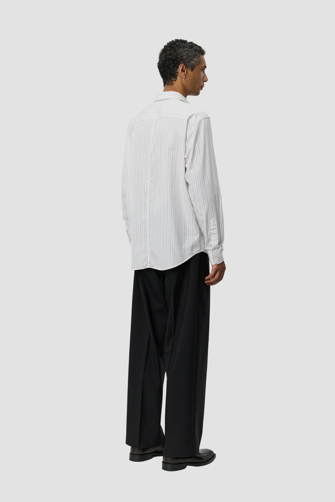 EVENING SHIRT Off White Business Stripe