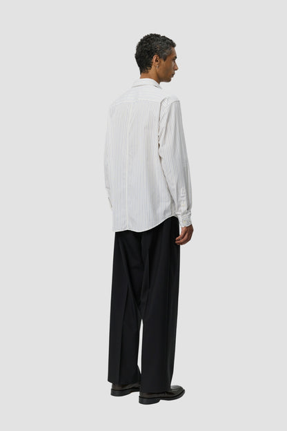 EVENING SHIRT Off White Business Stripe