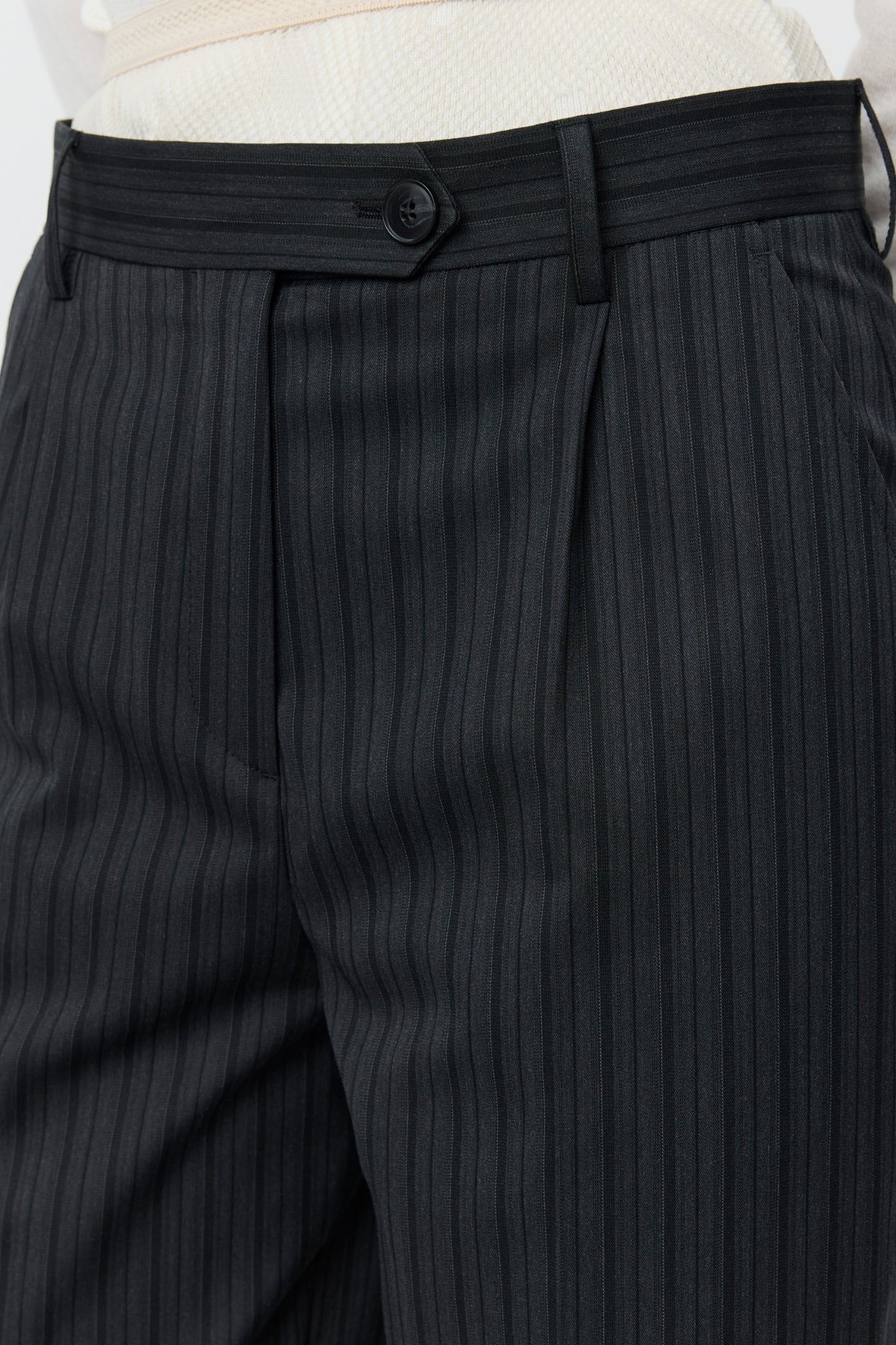 PRIMARY TROUSERS Wide Gray Double Stripe