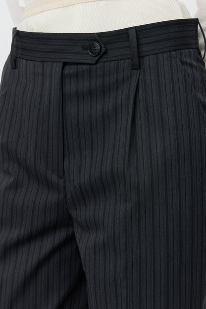 PRIMARY TROUSERS Wide Gray Double Stripe