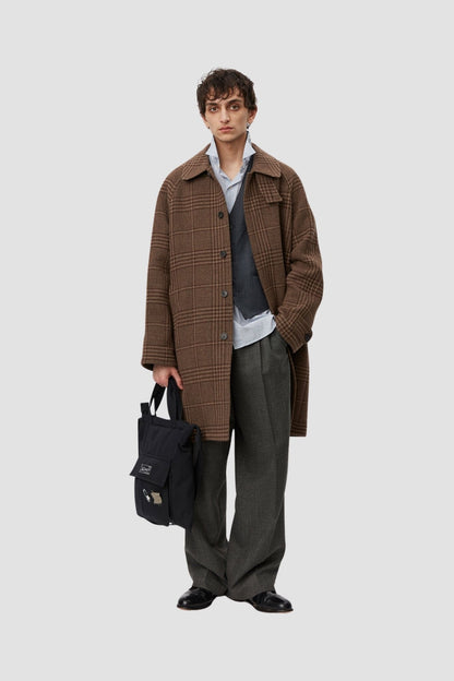 ACCESSION COAT BROWN CHECK