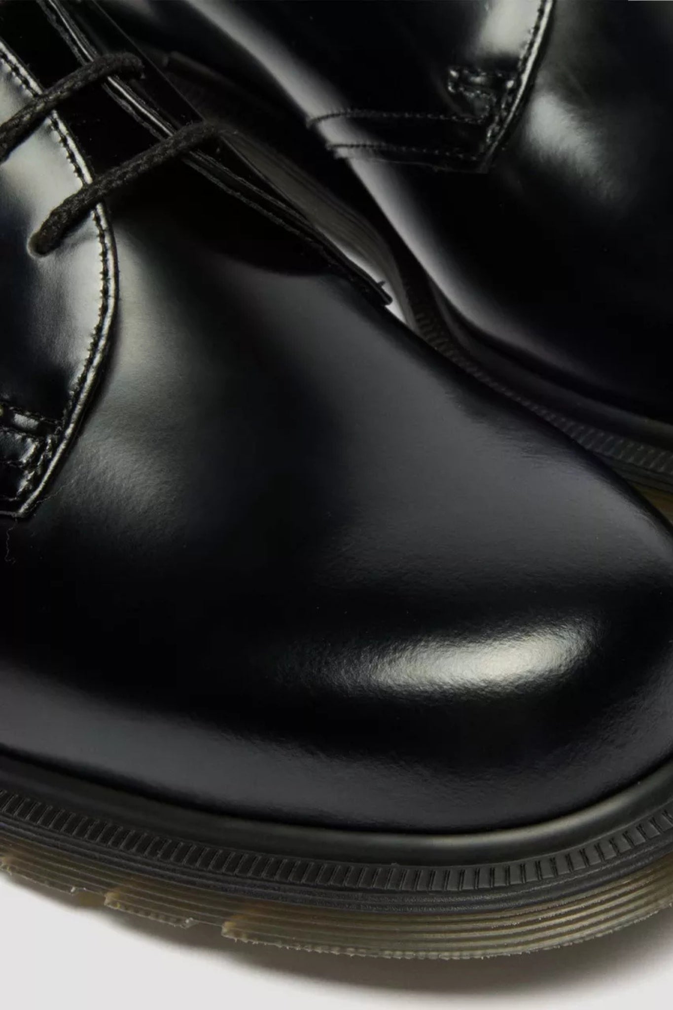 MAYFARE SHOE Black polished smooth