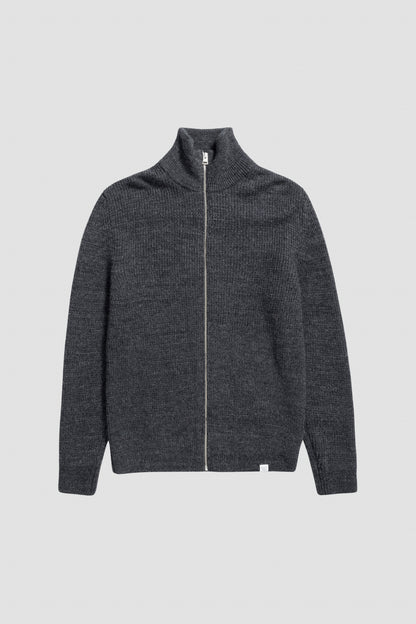 HAGEN FULL ZIP JACKET Dark Grey Melange