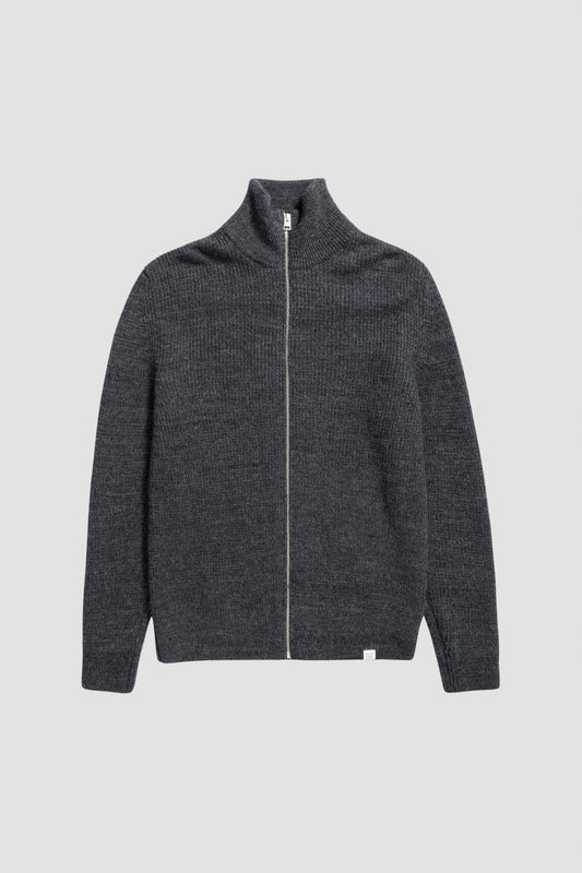 HAGEN FULL ZIP JACKET Dark Grey Melange