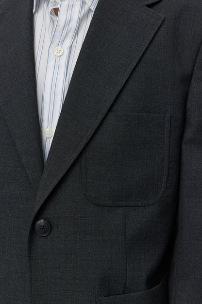 PATCH POCKET BLAZER Grey