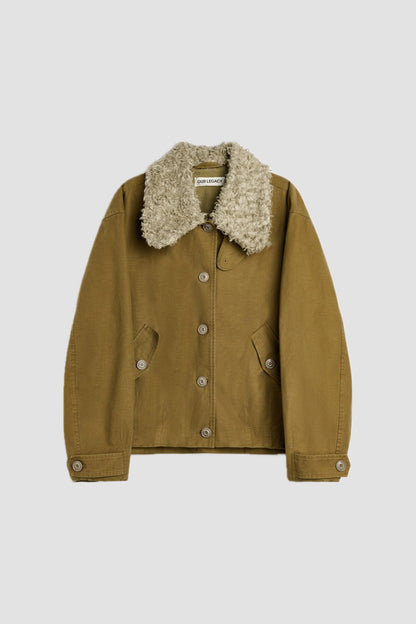 AERIAL JACKET pigment khaki knife edge twill