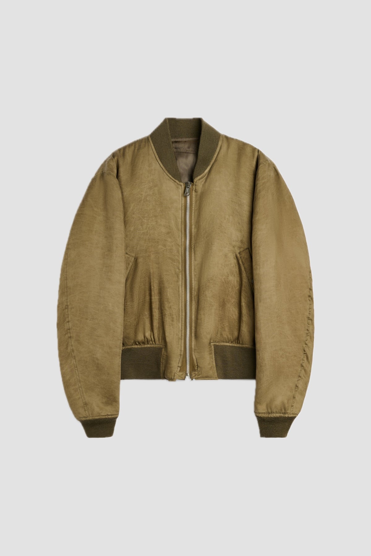 BOMBER marsh khaki wax dipped cupro