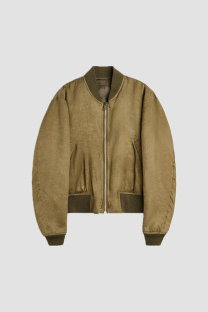BOMBER marsh khaki wax dipped cupro