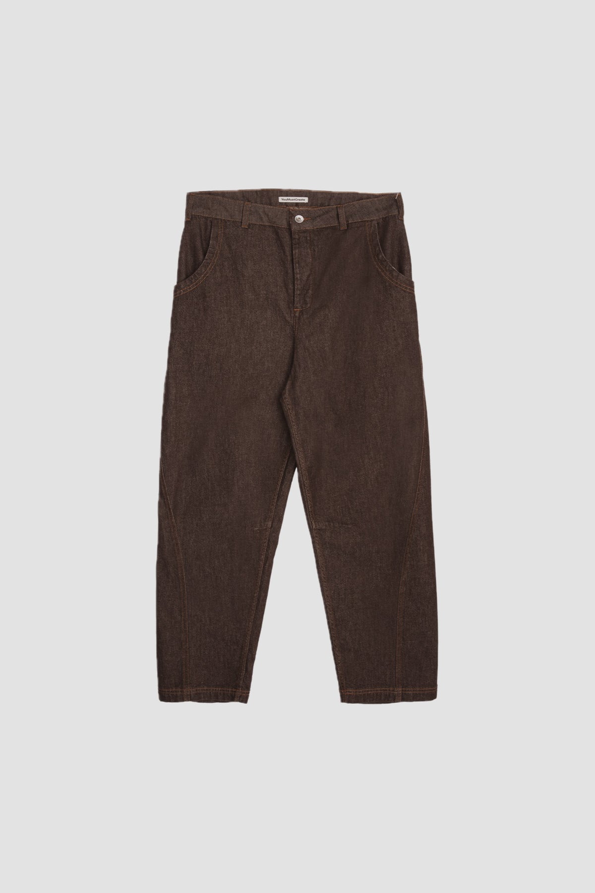 TWISTED SEAM TROUSER brown