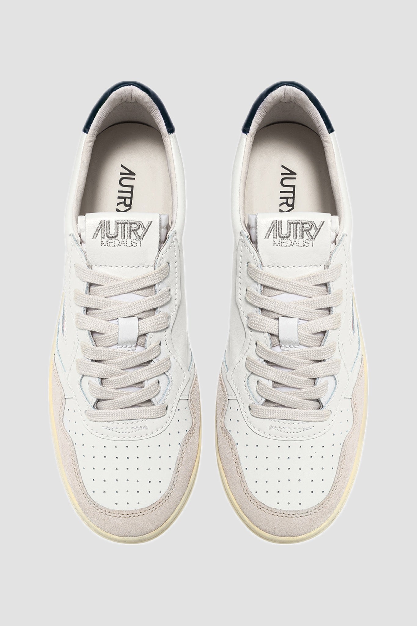 MEDALIST LOW LEATHER/SUEDE White/Blue